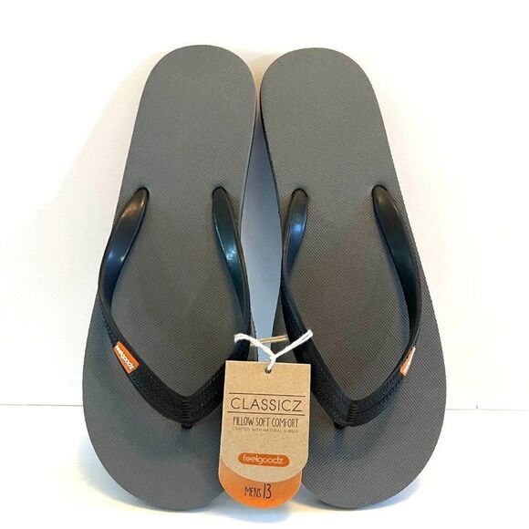 Men’s Classicz Ultra Flip Flops by Feelgoodz - Sz 13 - from Vegan Materi… - Picture 4 of 6